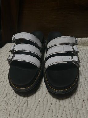 Doc martens White Triple-Strap Platform Sandals